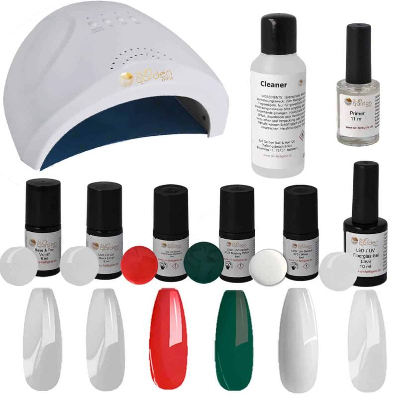 Sun Garden Nails UV Nail Polish Gel - SET 1 + UV Fiberglas Gel Angebote