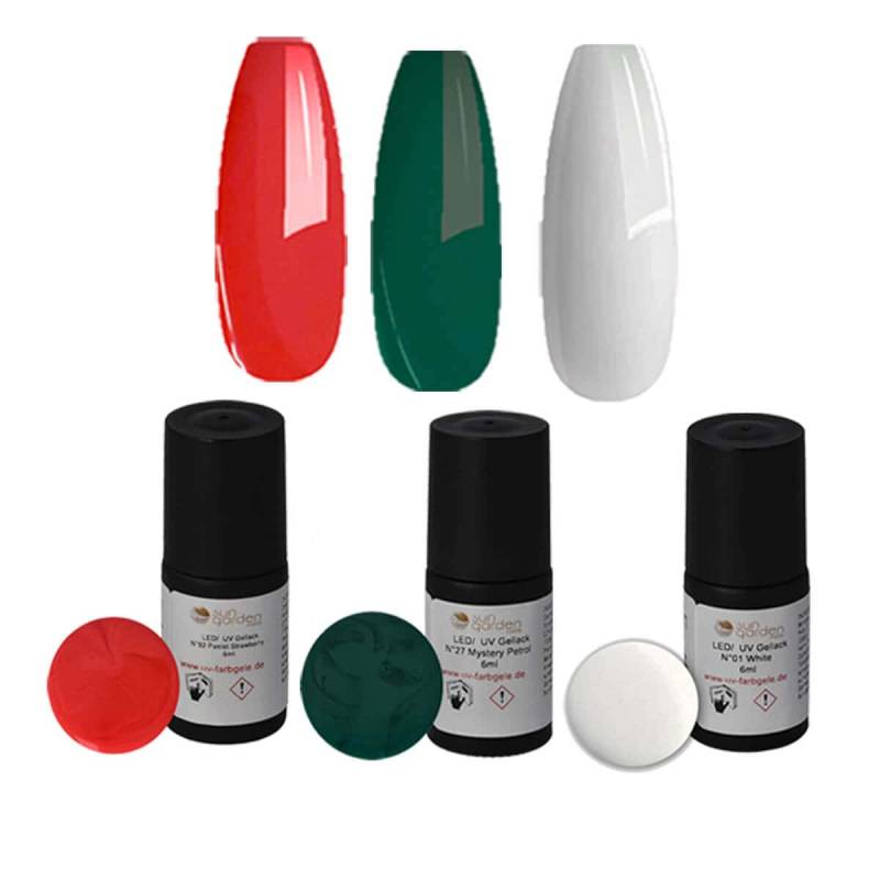 Sun Garden Nails UV Nagellack Gel - SET 5 + Aufbaugel Lover Cover Hotsell