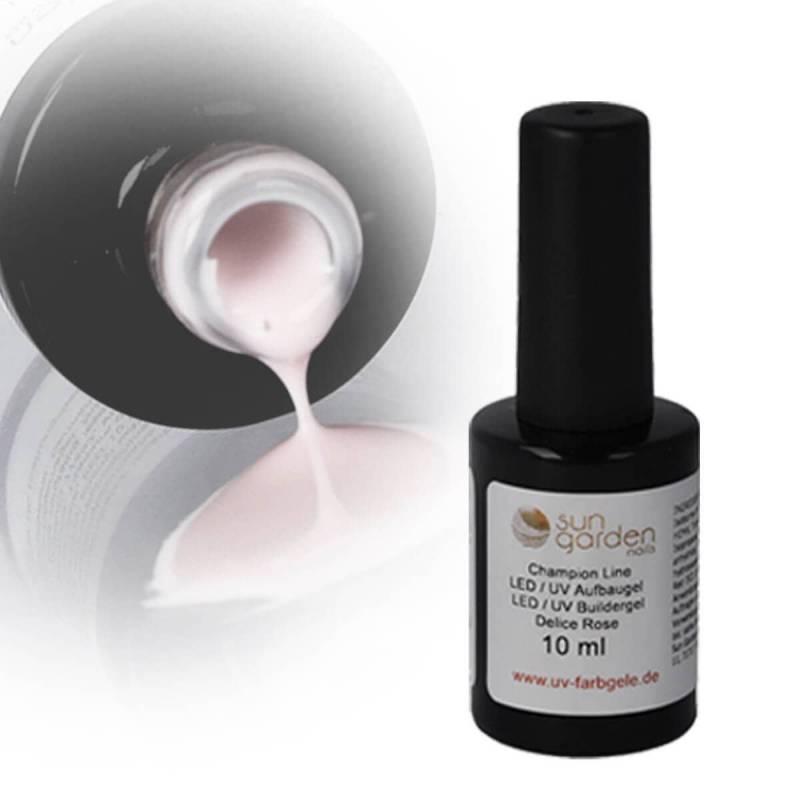Sun Garden Nails UV Nagellack Gel - SET 3 + UV Aufbaugel Delice Rose Schlussverkauf