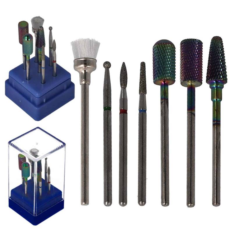 Sun Garden Nails 7tlg. Bit Set Nagel Fräser Aufsätze - Set 5 Fabrikverkauf