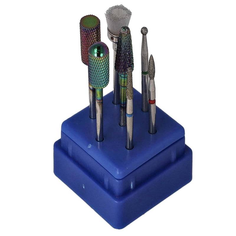 Sun Garden Nails 7tlg. Bit Set Nagel Fräser Aufsätze - Set 5 Fabrikverkauf