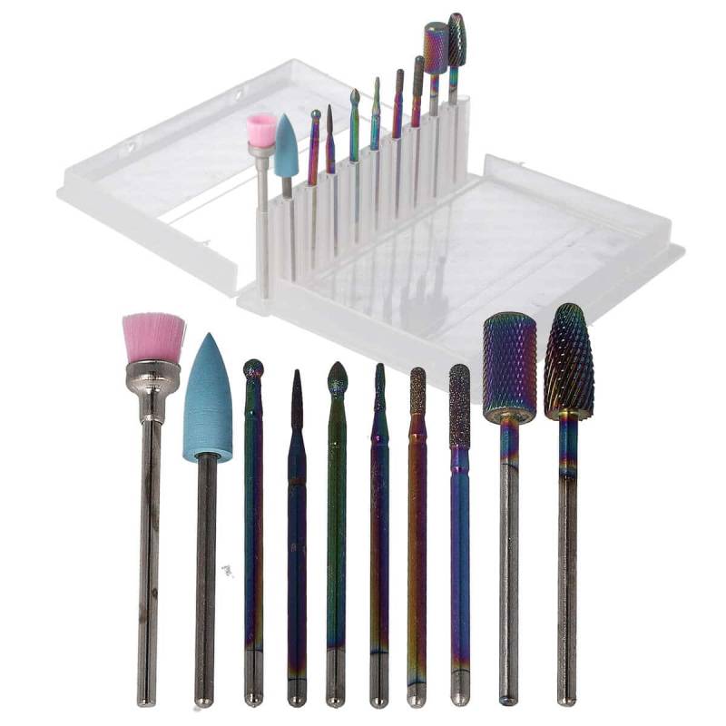 Sun Garden Nails 10tlg. Bit Set Nagel Fräser Aufsätze - Set 3 Blitzverkäufe
