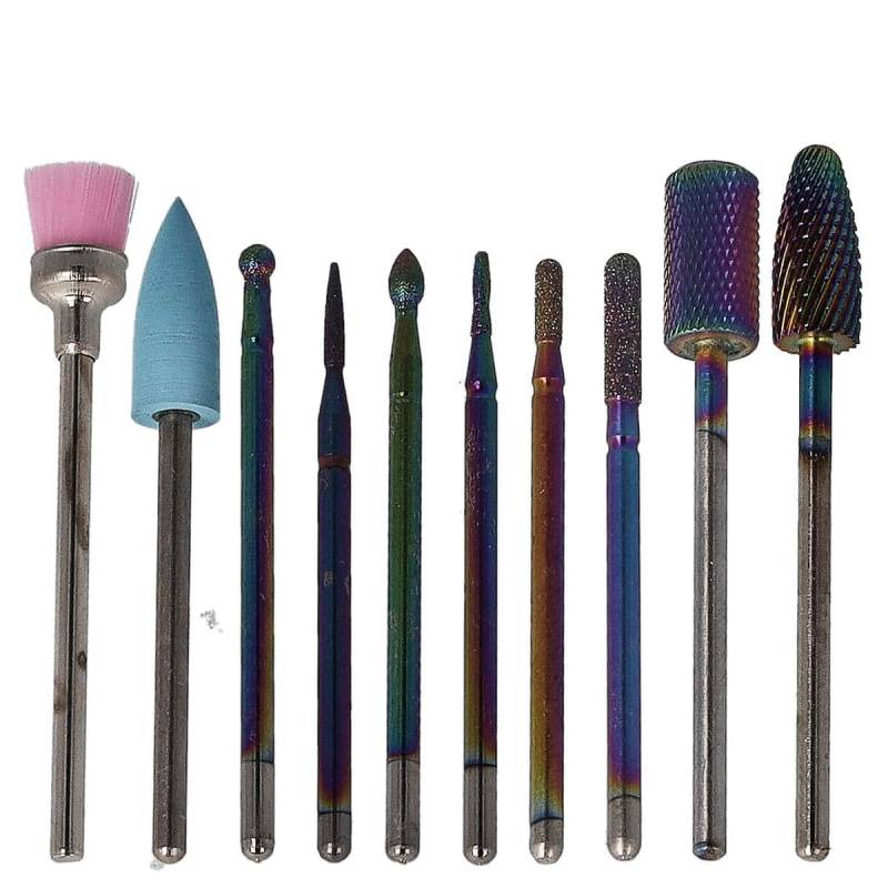 Sun Garden Nails 10tlg. Bit Set Nagel Fräser Aufsätze - Set 3 Blitzverkäufe