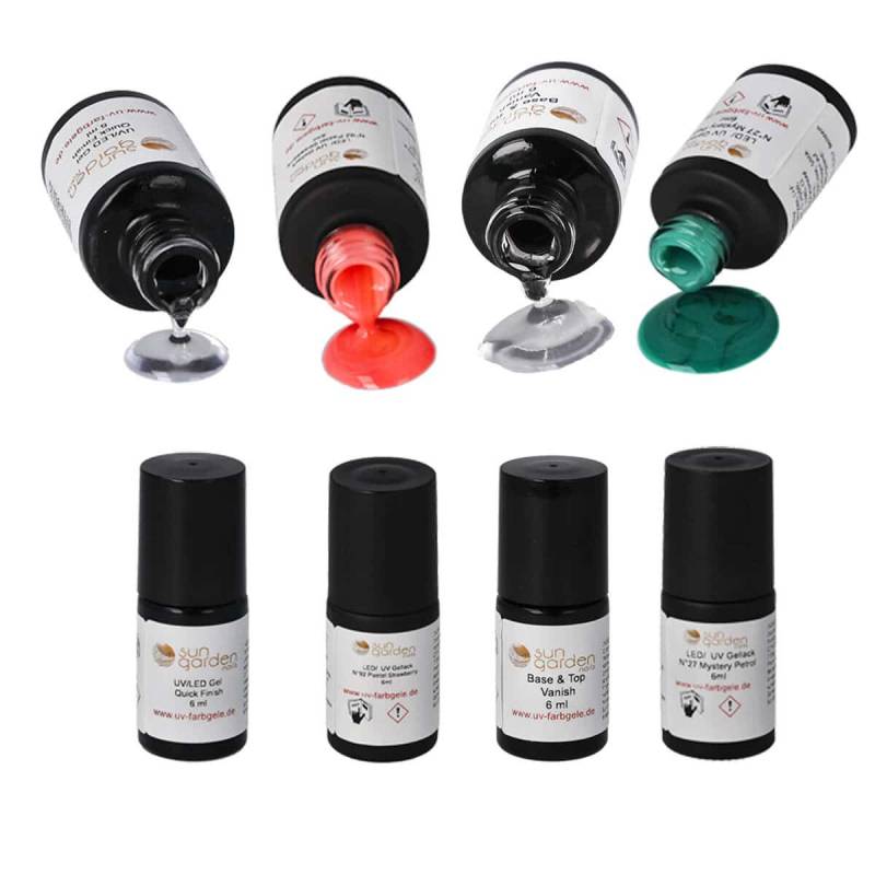 Sun Garden Nails UV Nagellack Gel Set + UV GERÄT Sun9s - Rosa Günstiger Verkauf