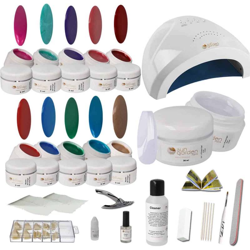 Sun Garden Nails UV Starterset CLASSIC FARBGELE - Nail Set