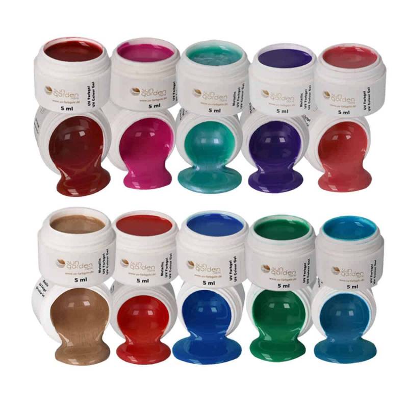 Sun Garden Nails UV Starterset CLASSIC FARBGELE - Nail Set Fabrikverkauf