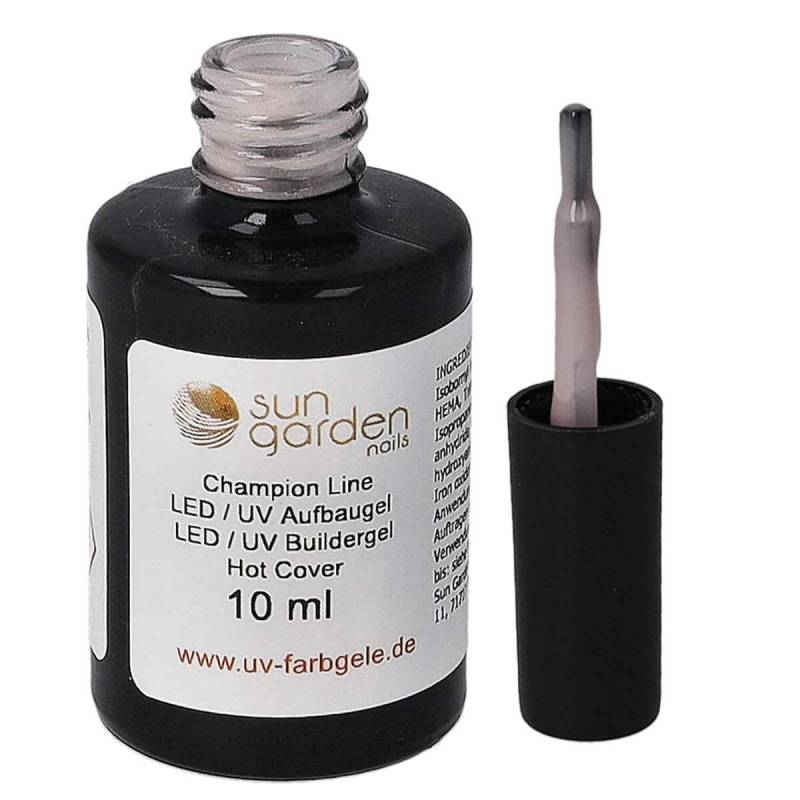 Sun Garden Nails 10ml UV Aufbaugel Hot Cover - Pinselflasche Auslauf