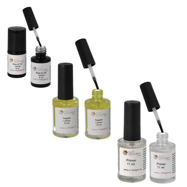 Sun Garden Nails UV Nagellack Gel + Nail Art Zubehör Set SUPREME Angebote