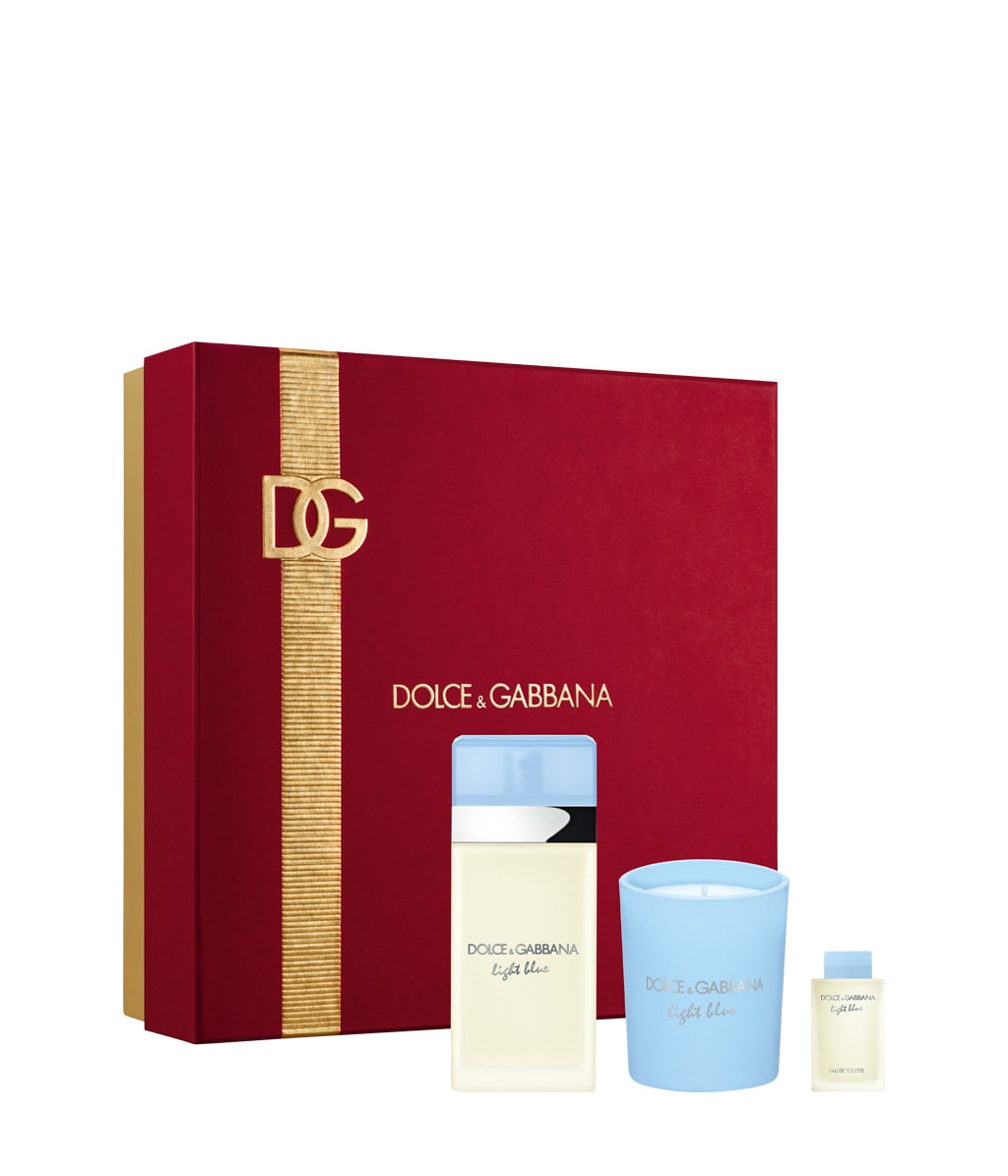 Dolce&Gabbana Light Blue XMAS Set (EDT 50 ml + Kerze 70 g + Mini EDT) Bis zu 65% Rabatt